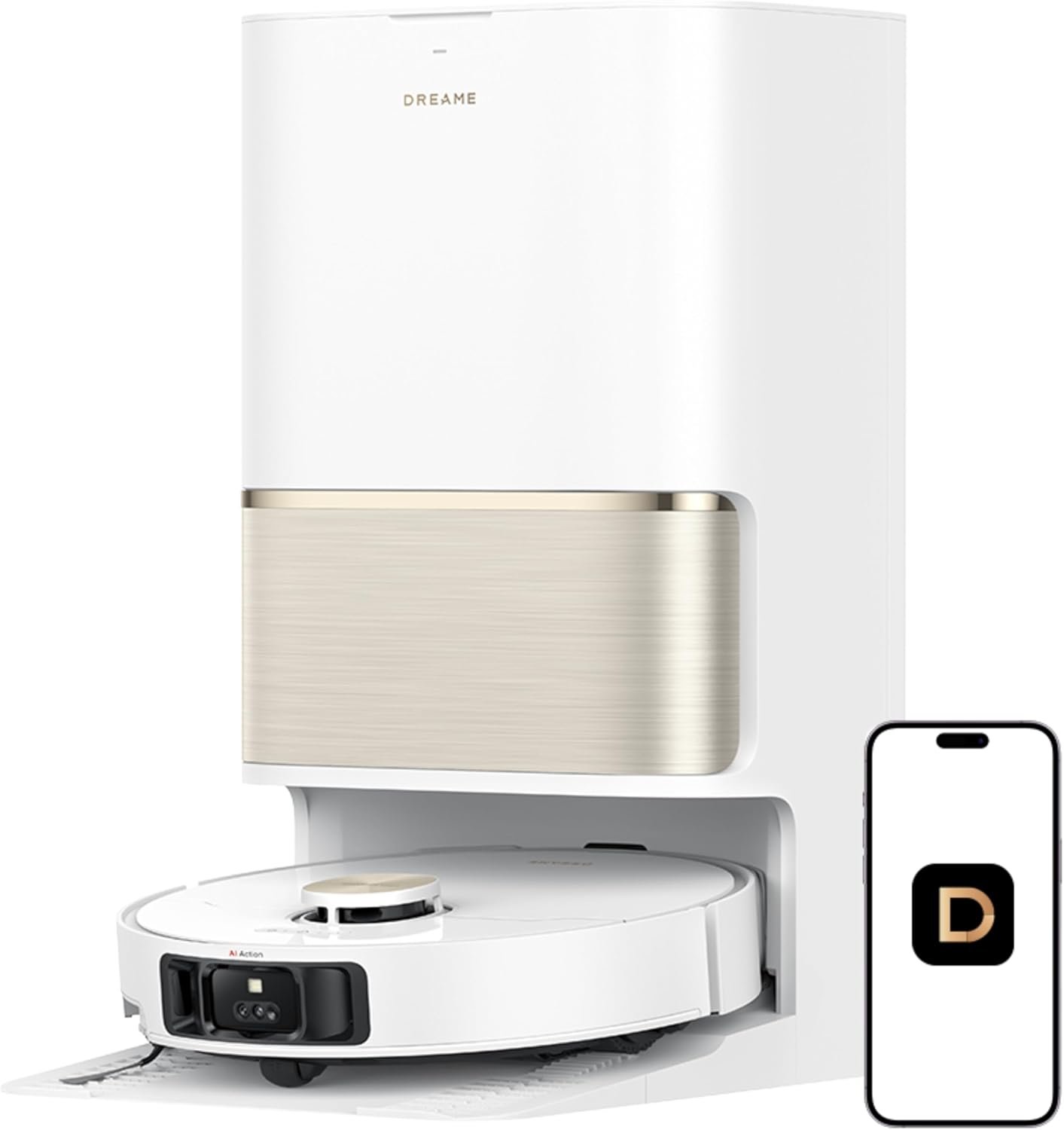 61t-6tbVyYL._AC_SL1500.jpg DREAME L50 Ultra Robot Vacuum & Mop, 19,500Pa, Auto-Empty - Image 1